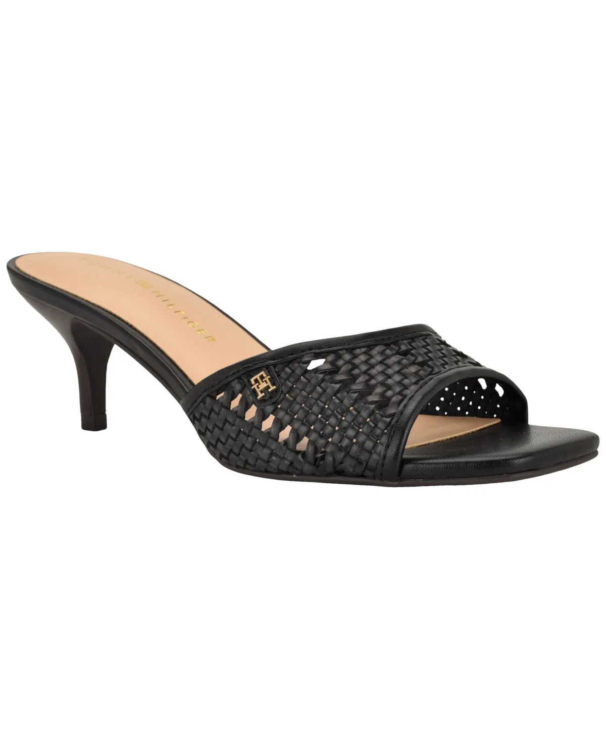 Claihre Woven Kitten Heel Sandals by Tommy Hilfiger