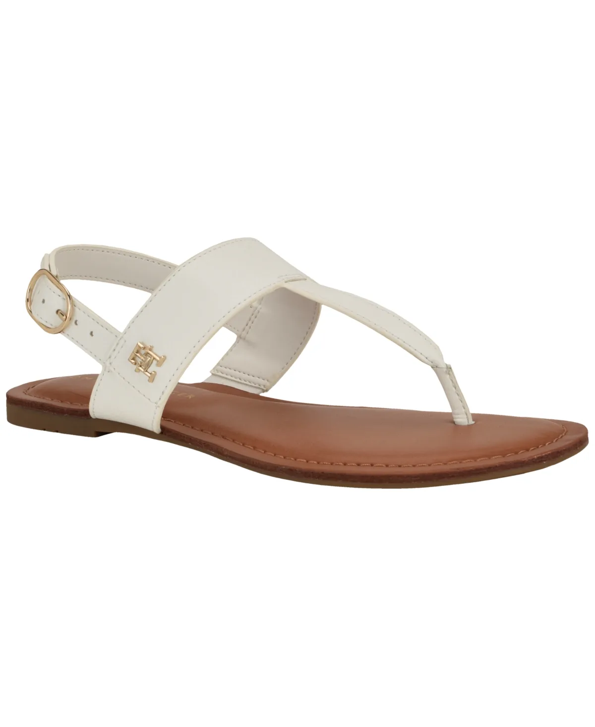 Lenian T-Strap Flat Slingback Sandals by Tommy Hilfiger
