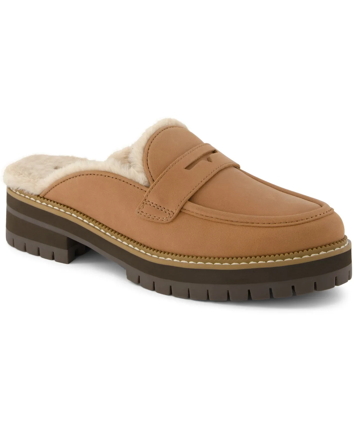 Cara Cozy Lug Sole Loafer Mule by Toms