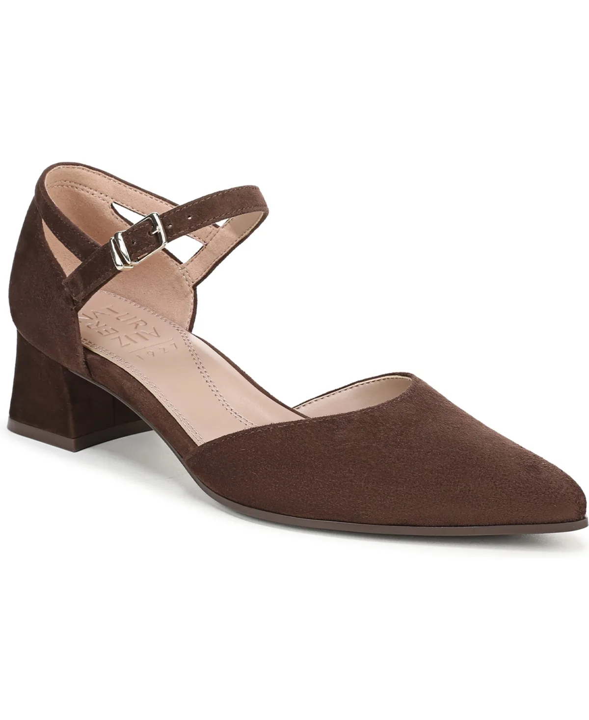 Maddox Block Heel Ankle Strap Pumps