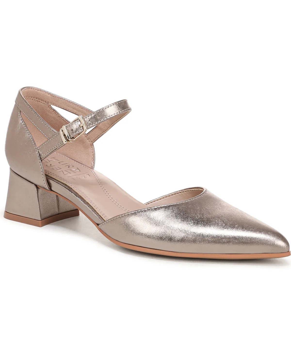 Maddox Block Heel Ankle Strap Pumps
