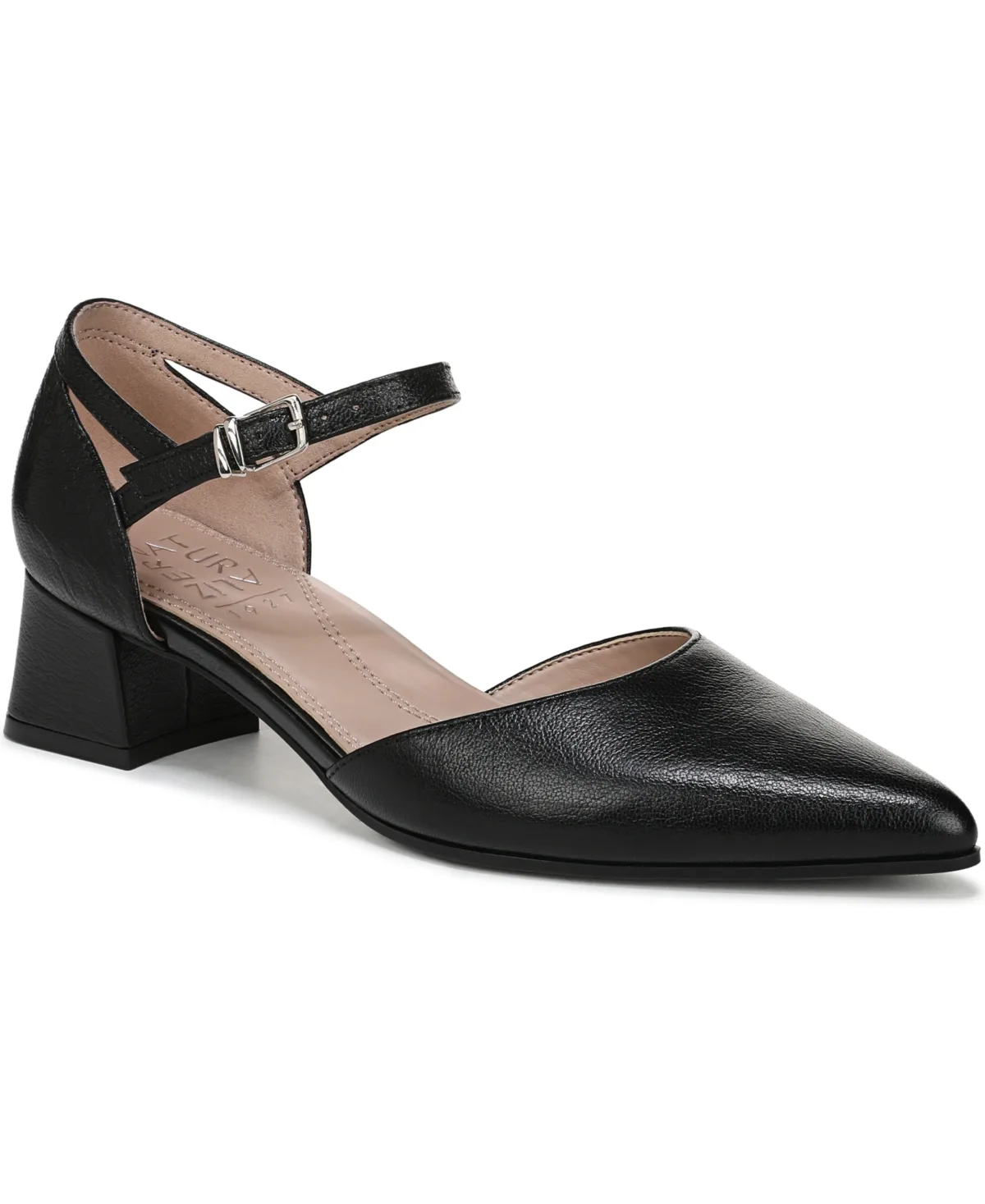 Maddox Block Heel Ankle Strap Pumps