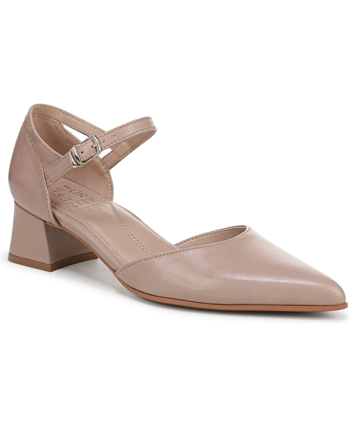 Maddox Block Heel Ankle Strap Pumps