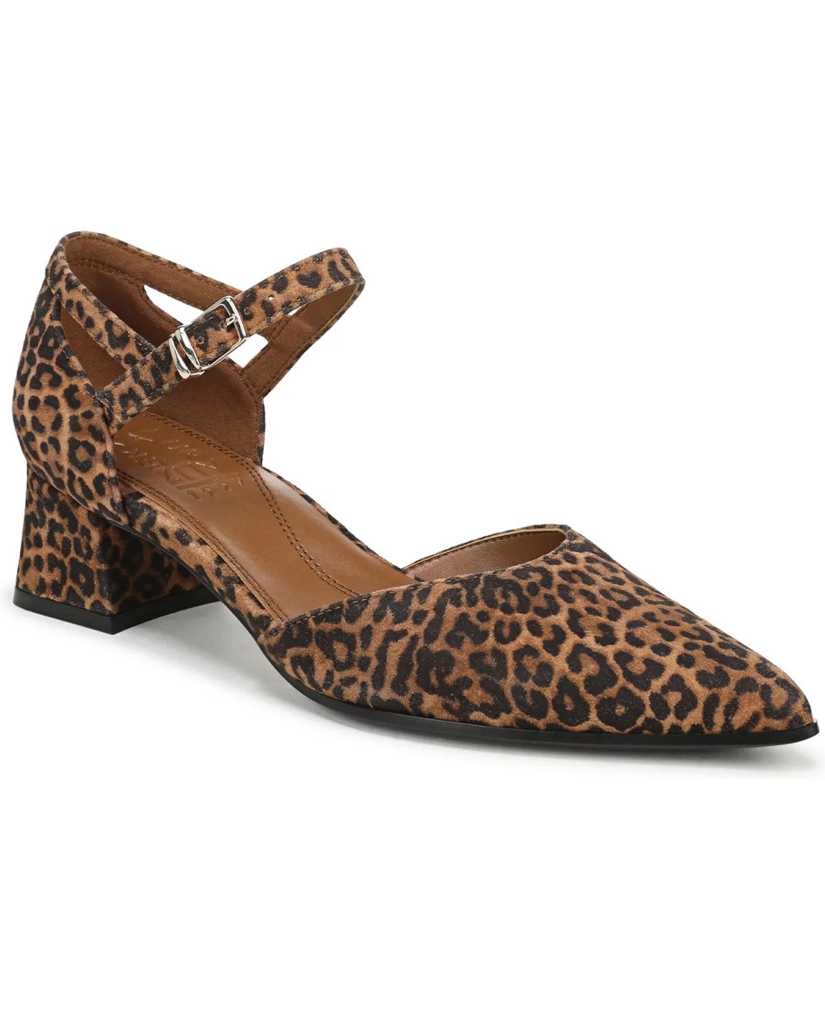 Maddox Block Heel Ankle Strap Pumps