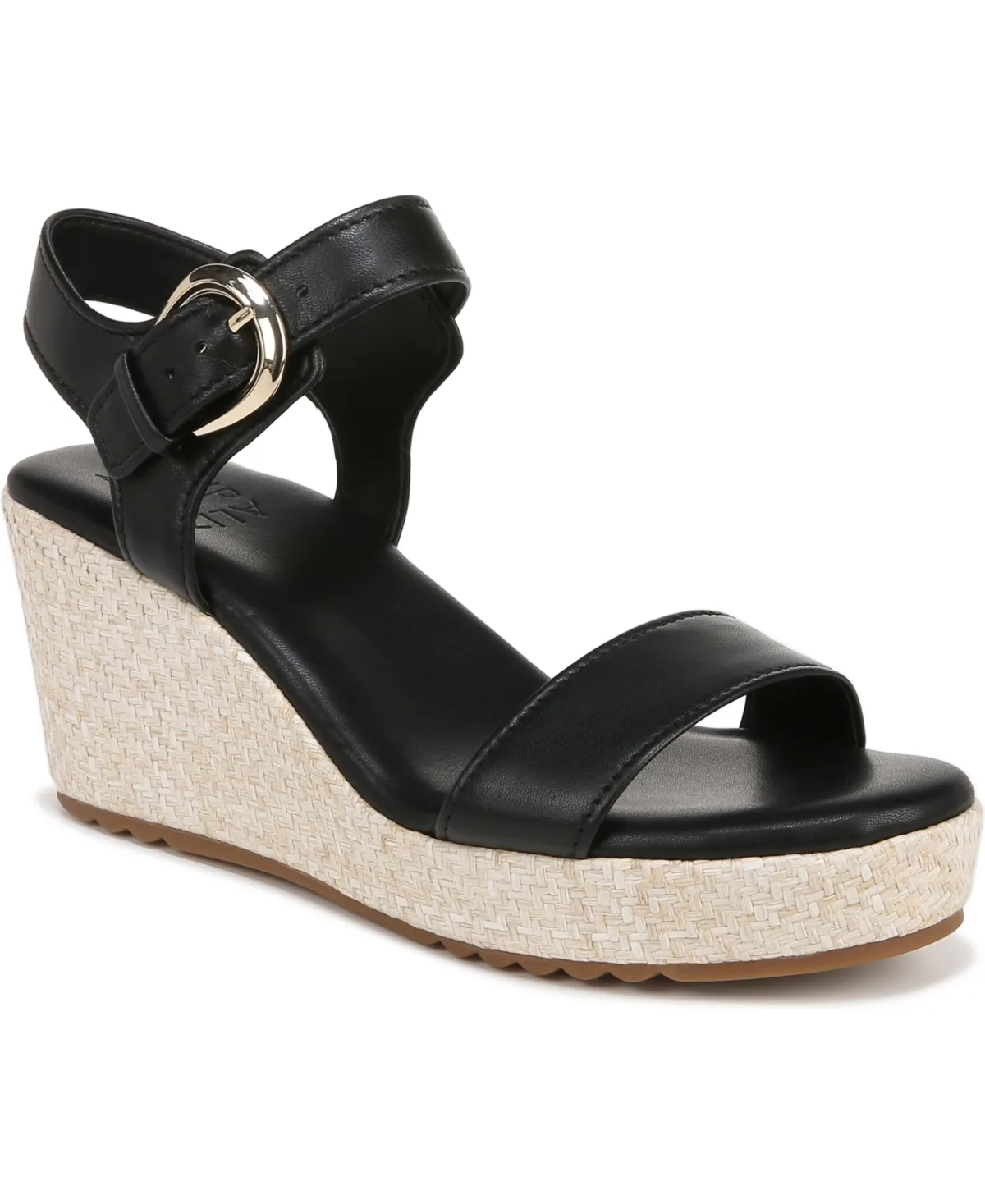 Stella Open Round Toe Wedge Sandals