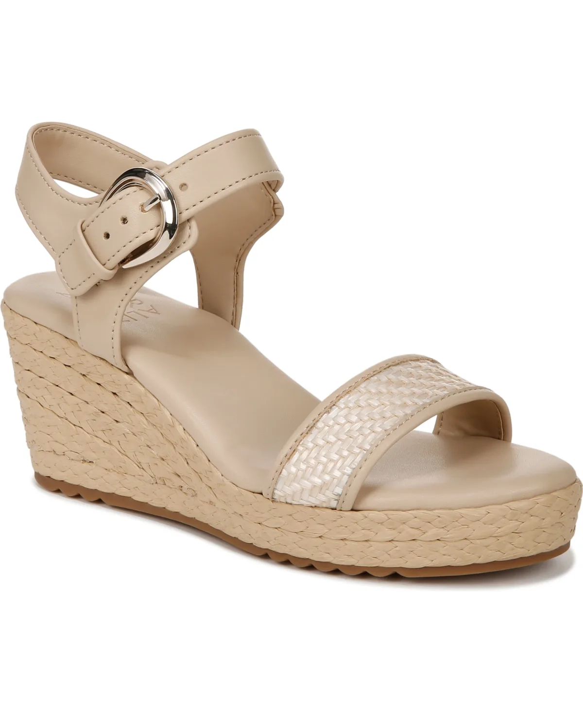 Stella Open Round Toe Wedge Sandals