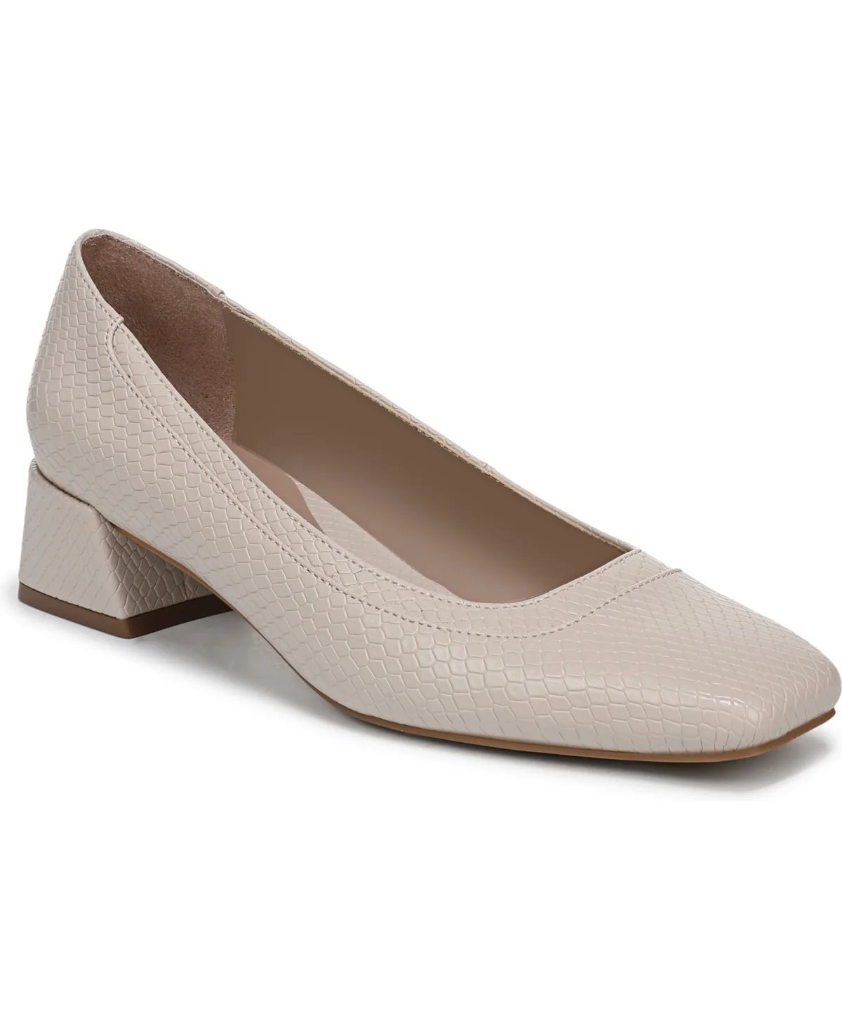 Huntley Square Toe Block Heel Pumps