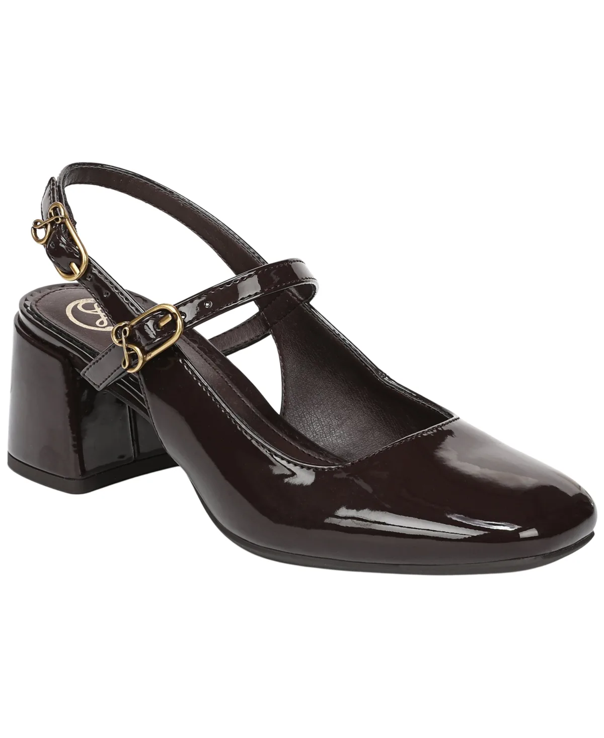 Grace Block Heel Slingback Mary Jane Pumps by Sam And Libby