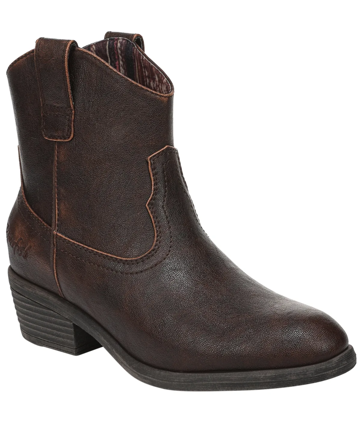 Southwest Western Short Almond Toe Boots by Blowfish Malibu