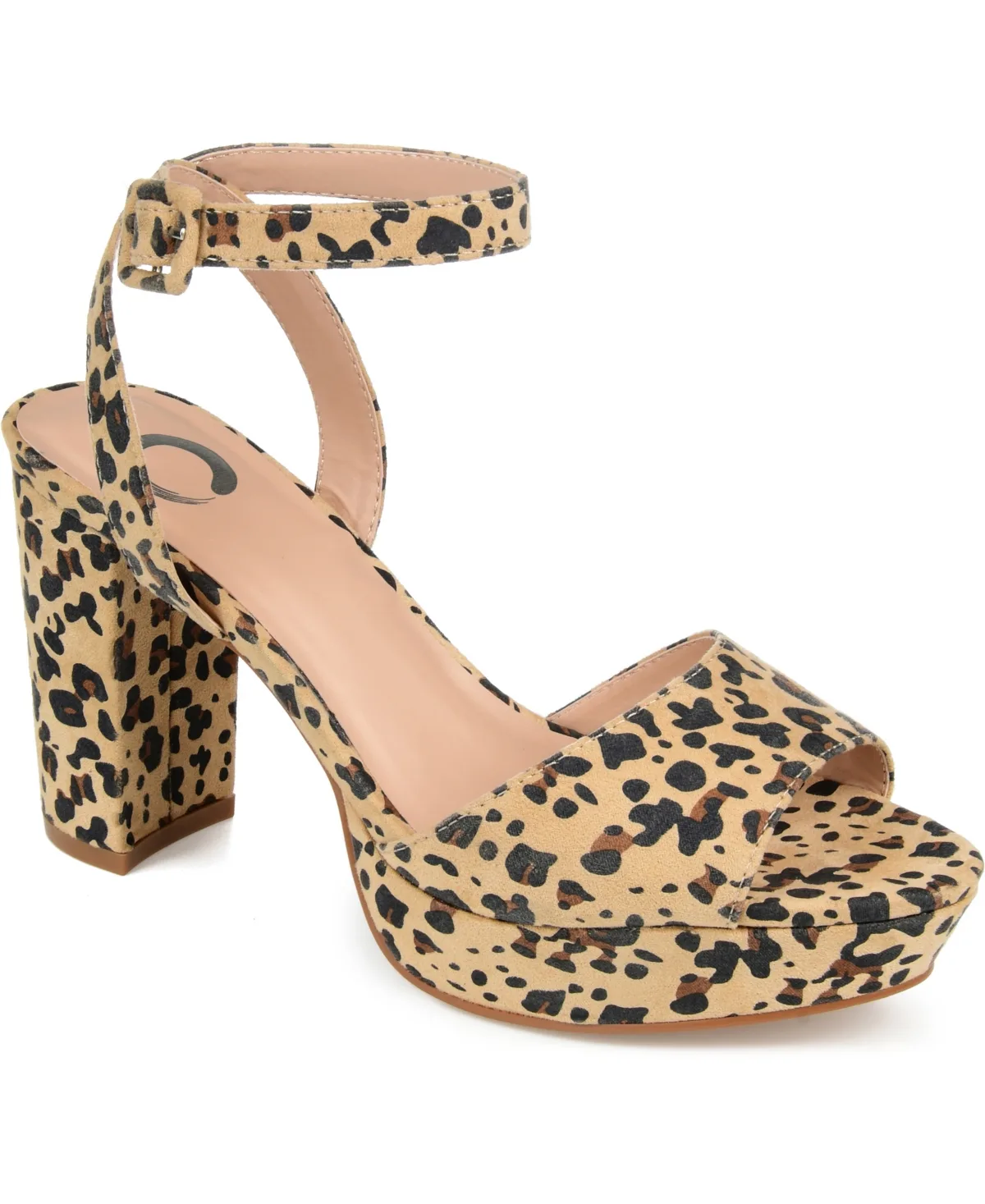 Nairri Platform Block Heel Dress Sandals by Journee Collection