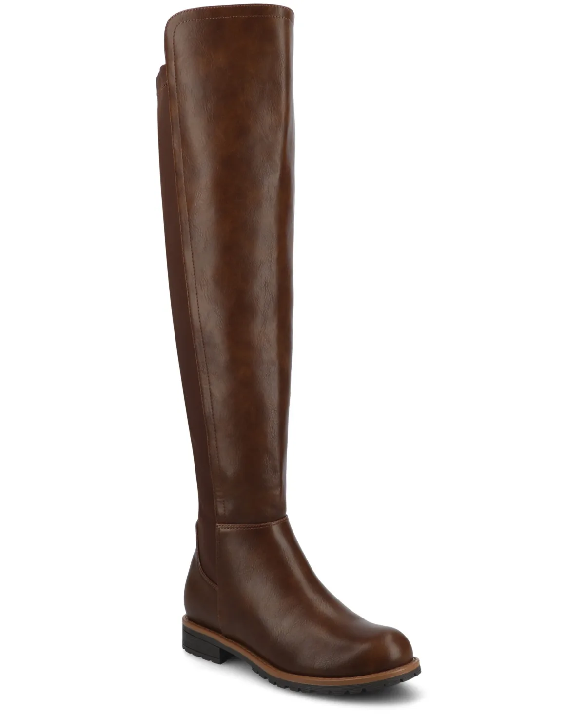 Morrigan Elastic Stretch Round Toe Casual Boots by Journee Collection