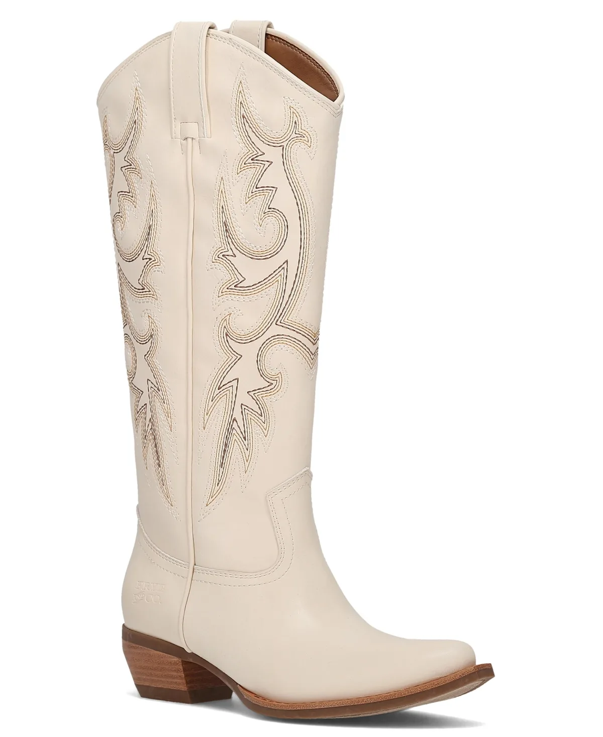 Irlene Tall Deco Stitch Almond Toe Boots