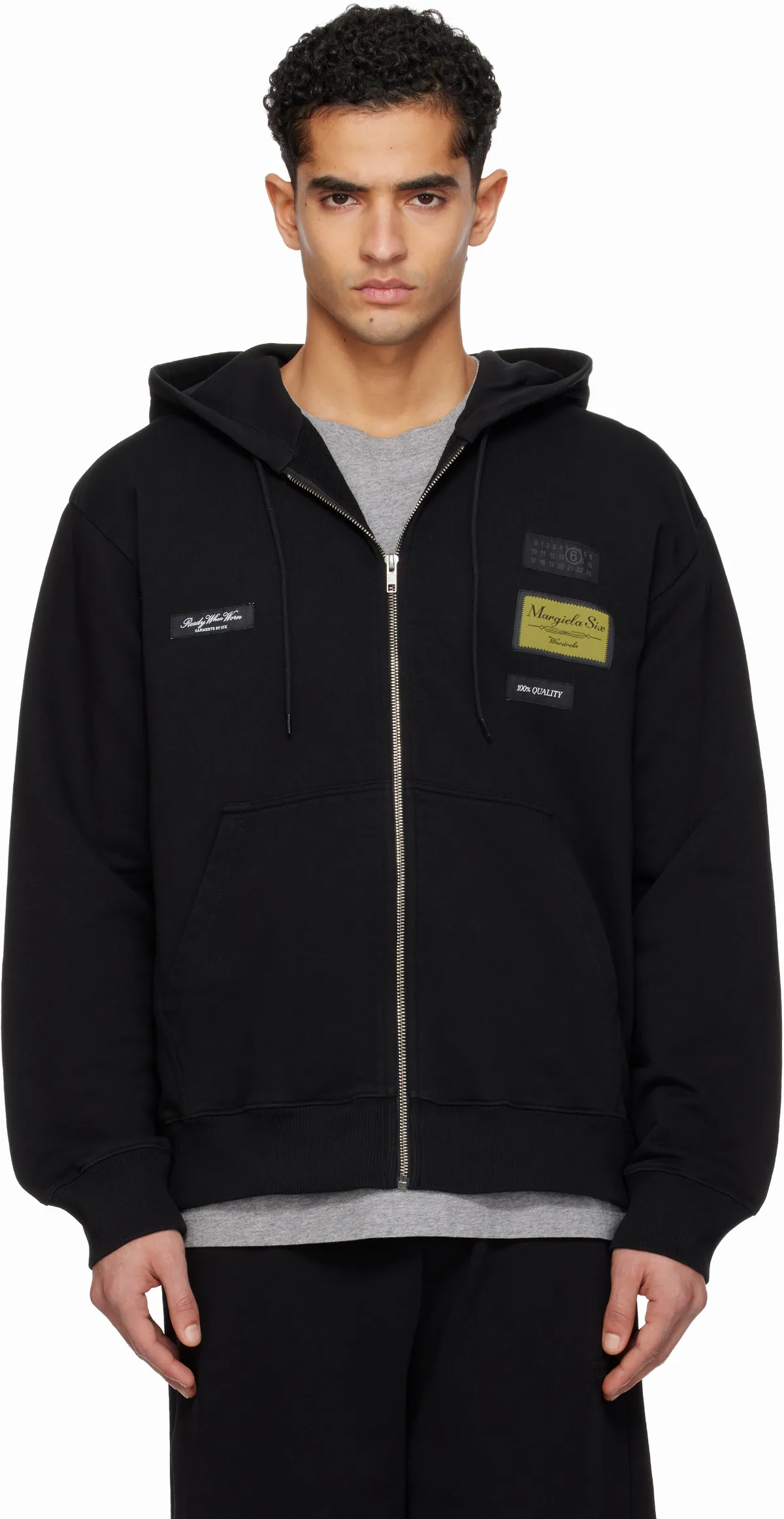 Black Label Patch Hoodie