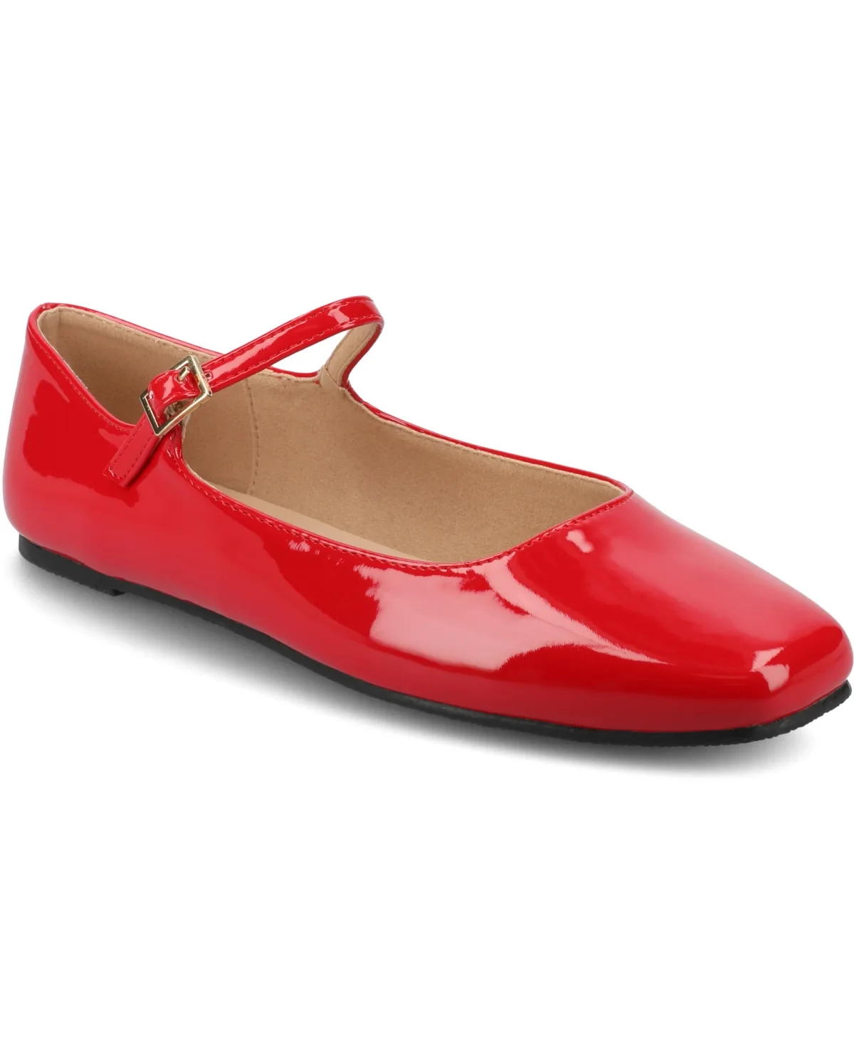 Carrie Square Toe Mary Jane Flats