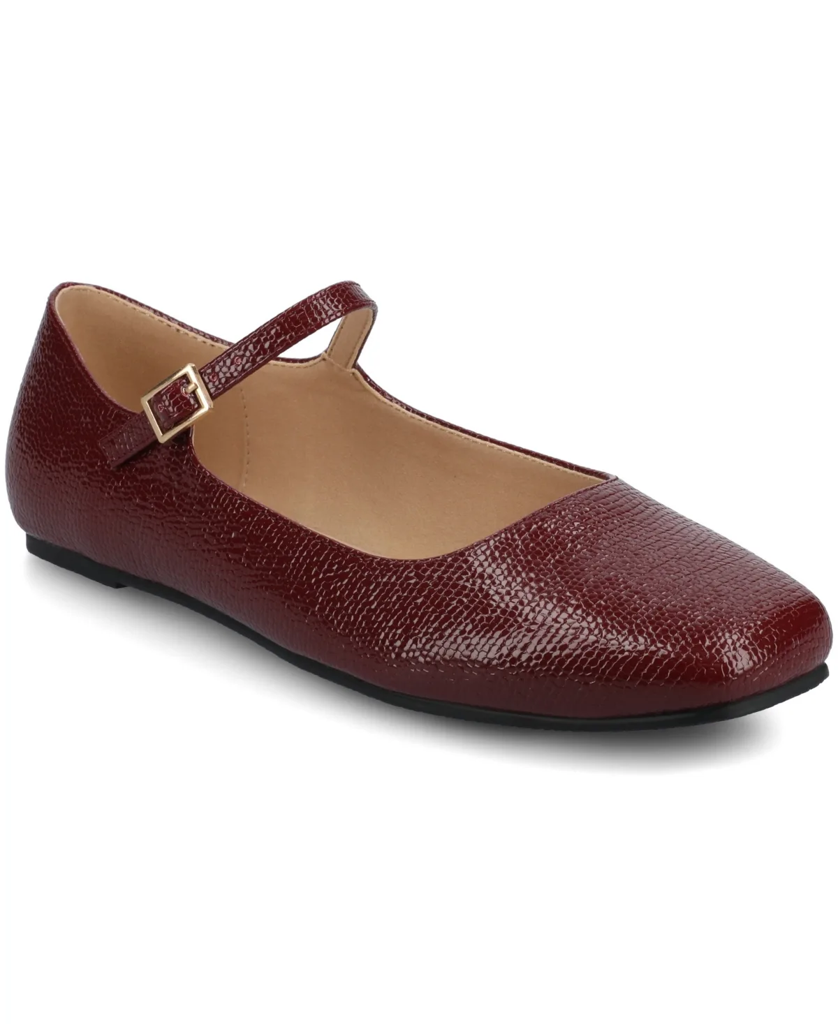 Carrie Square Toe Mary Jane Flats