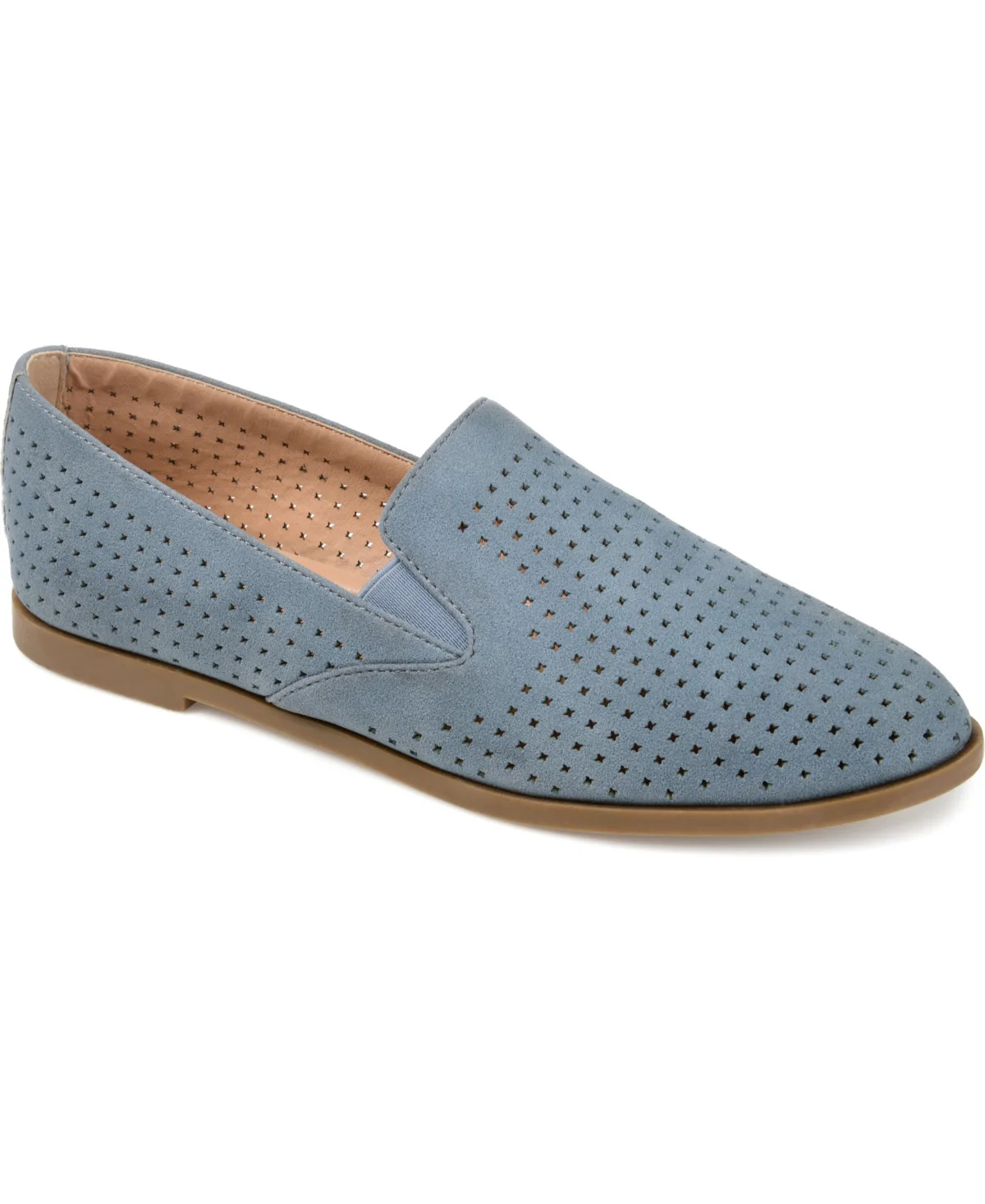 Lucie Perforated Slip on Loafers