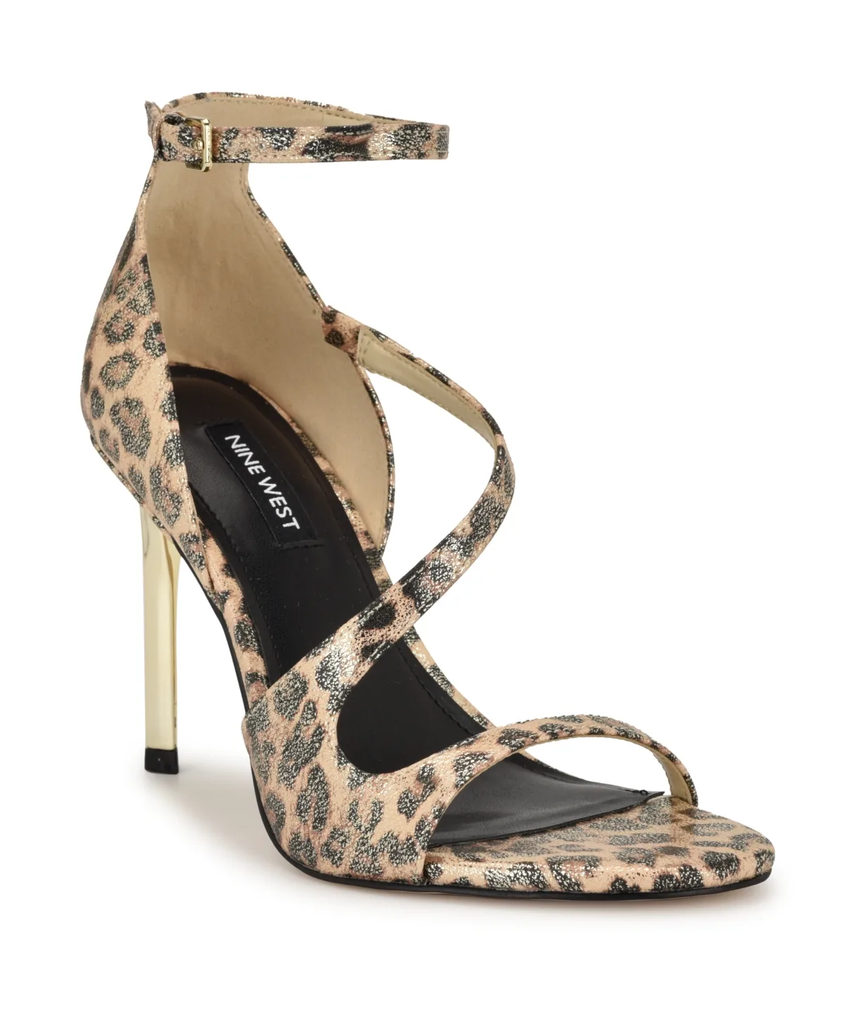 Shimmy Asymmetrical High Stiletto Sandals by Nine West