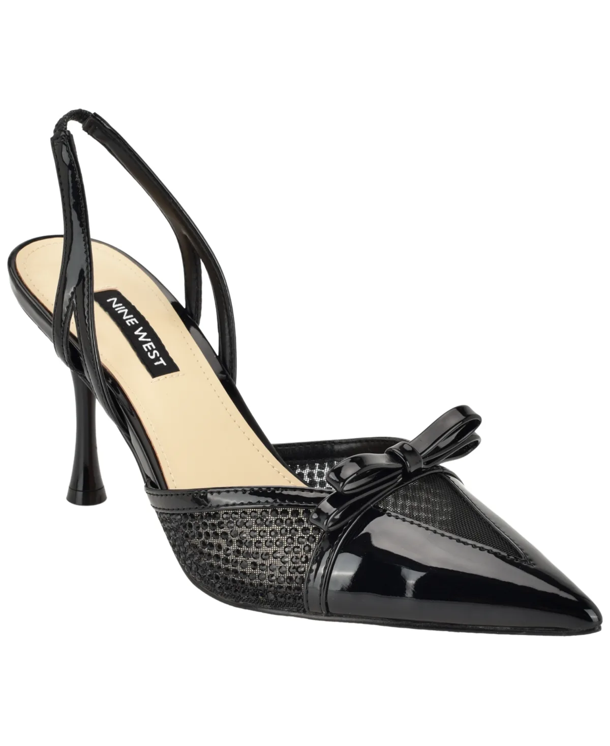 Padell Embellished Slingback Stiletto Pumps by Nine West