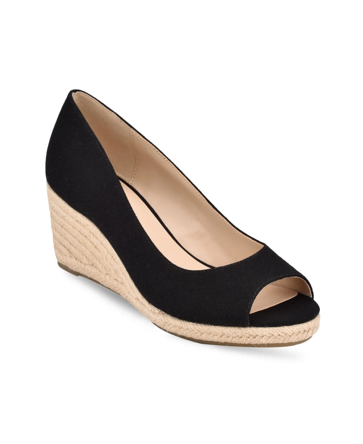 Nuri Peep Toe Espadrille Wedge Pumps by Bandolino
