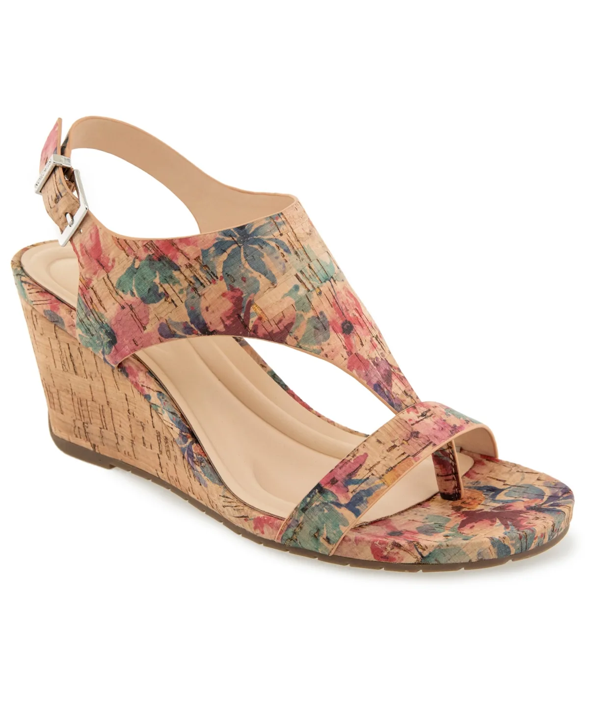 Greatly Thong Almond Toe Wedge Sandals by Kenneth Cole Reaction