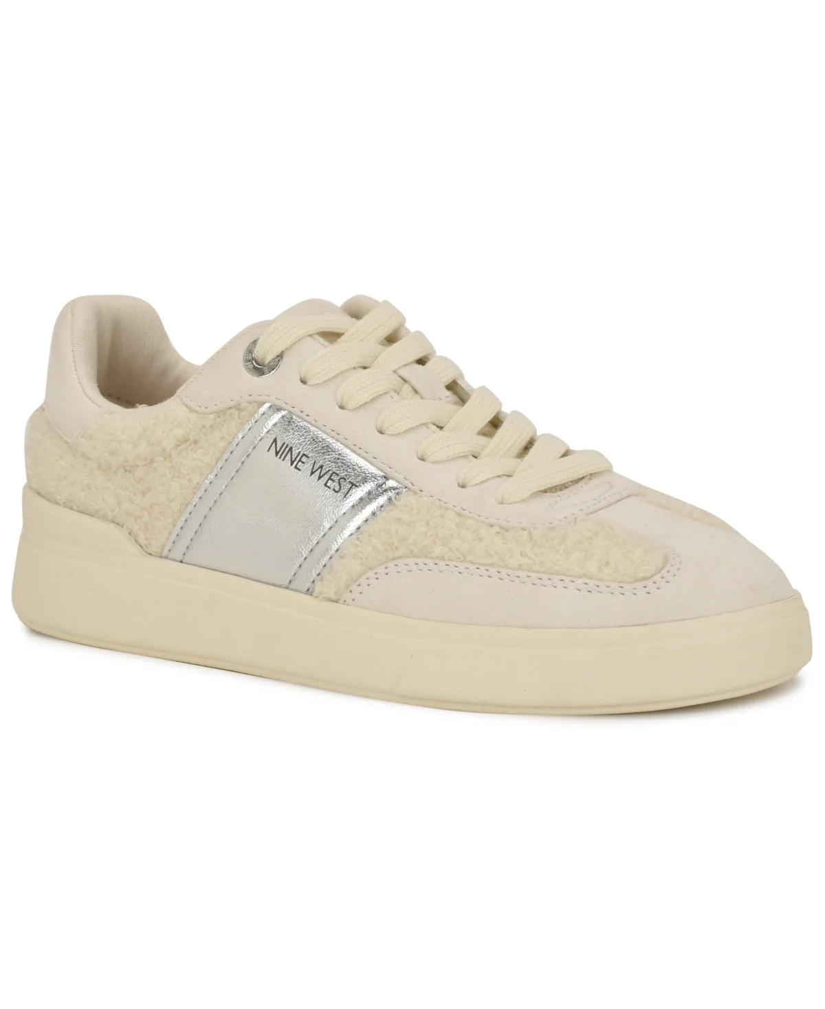 Linehan Round Toe Lace-Up Sneakers by Nine West