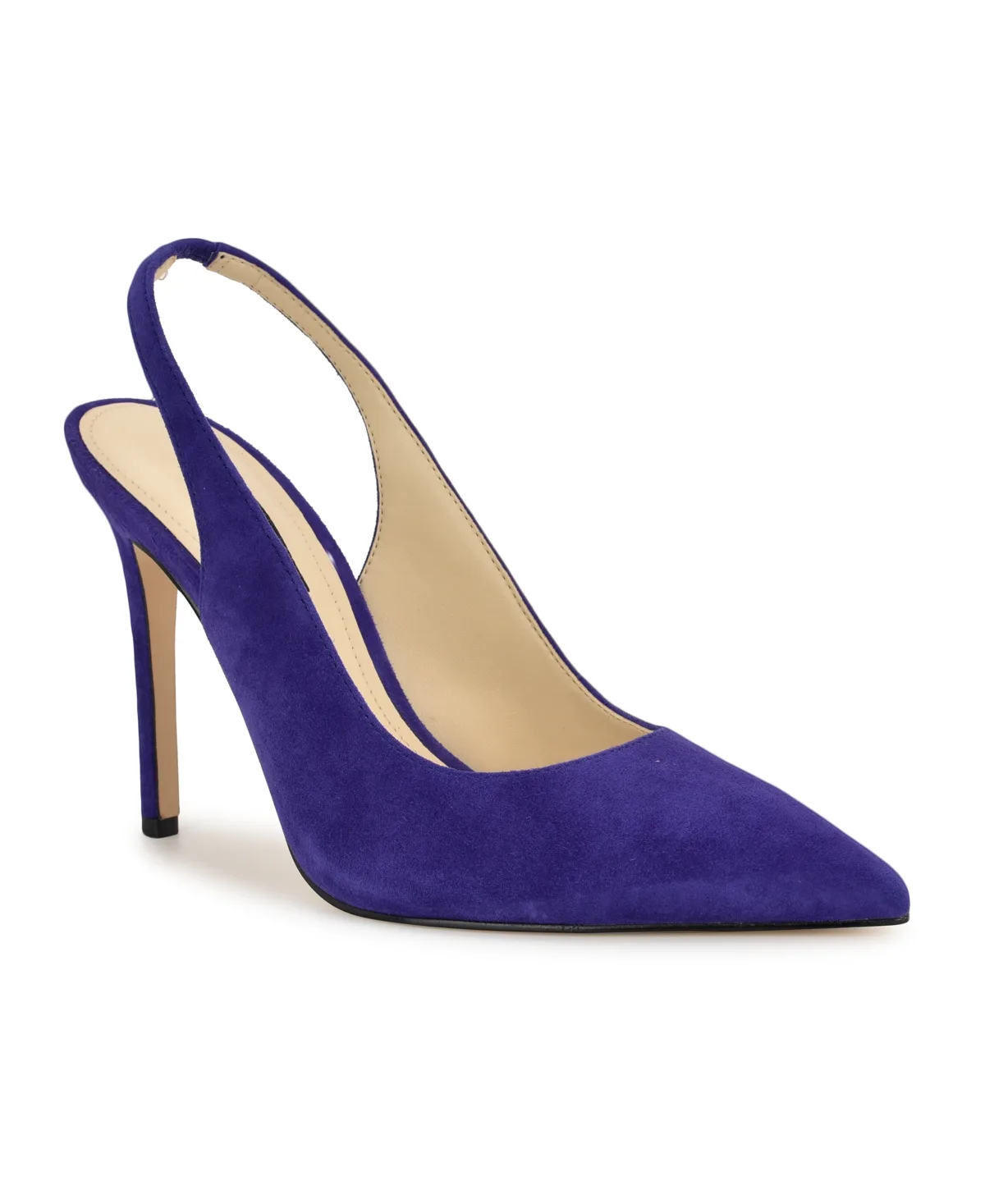 Feather Slingback Stiletto Pumps