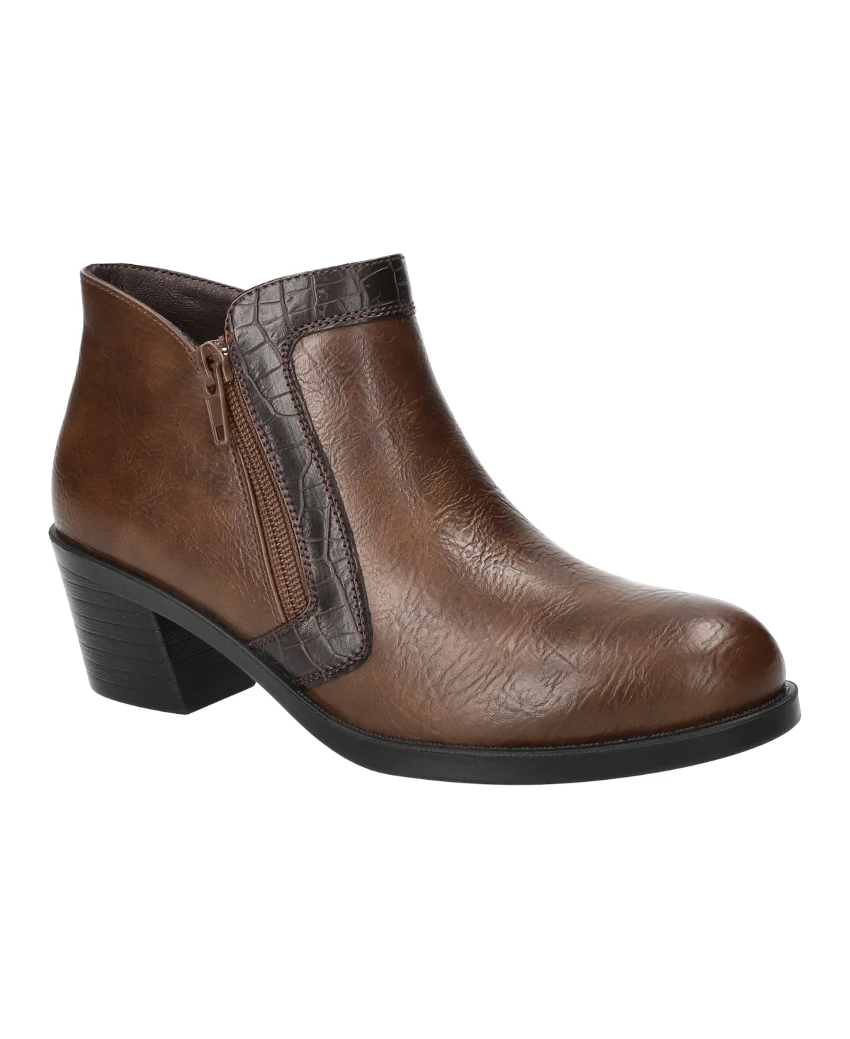Bradley Block Heel Ankle Booties by Easy Street