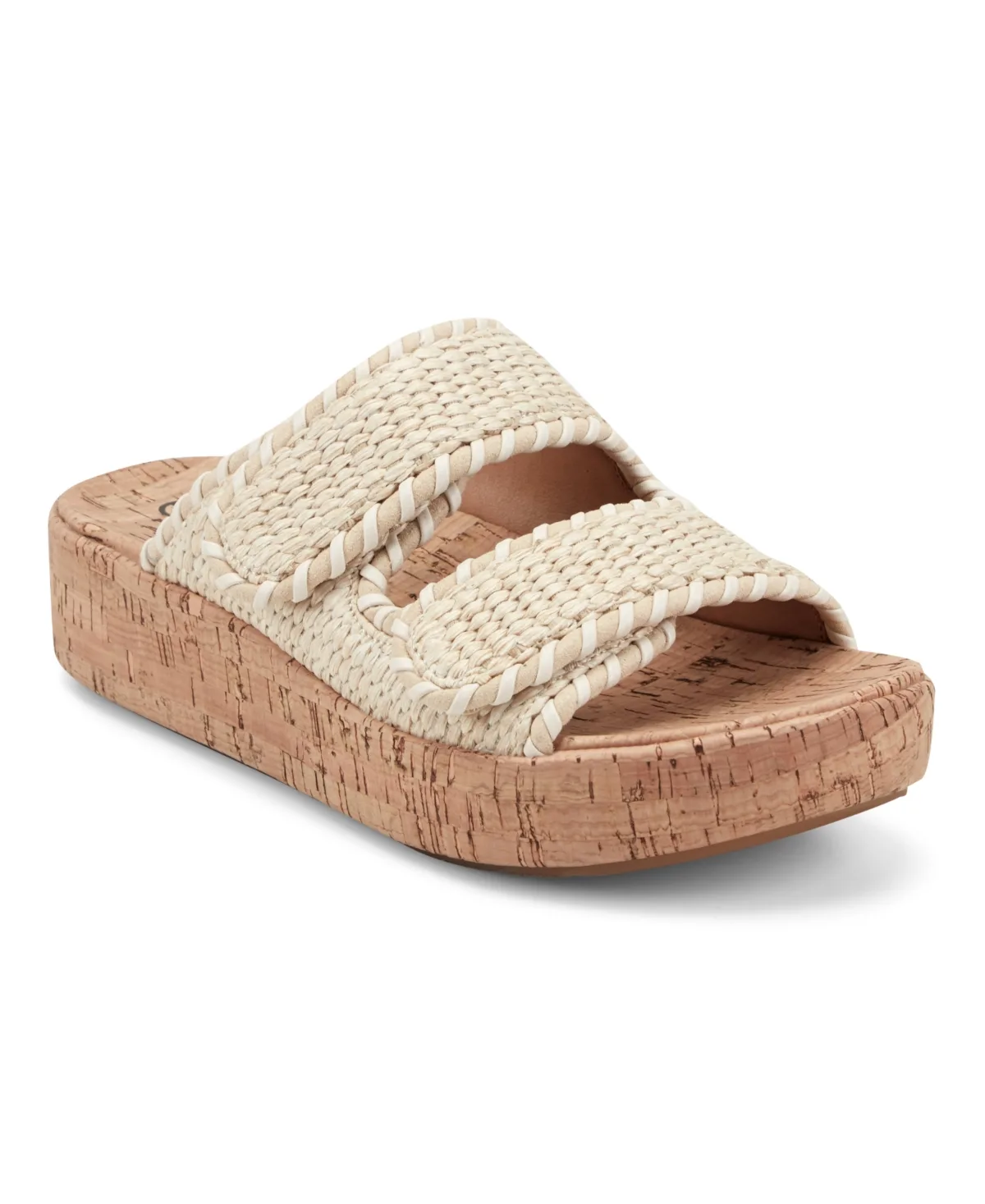 Sprinti Round Toe Platform Footbed Sandals