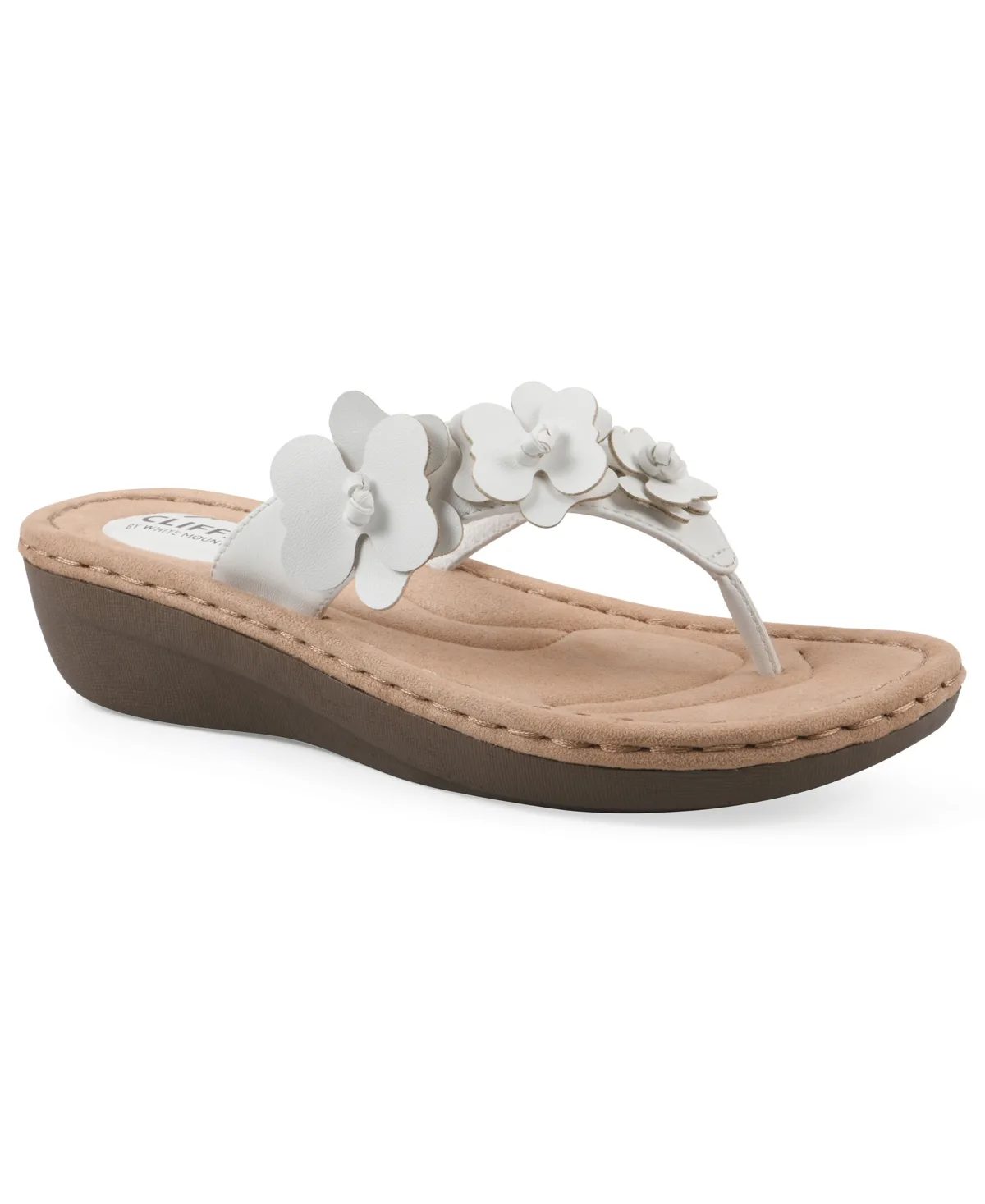 Cassilia Floral Wedge Sandals by Cliffs By White Mountain