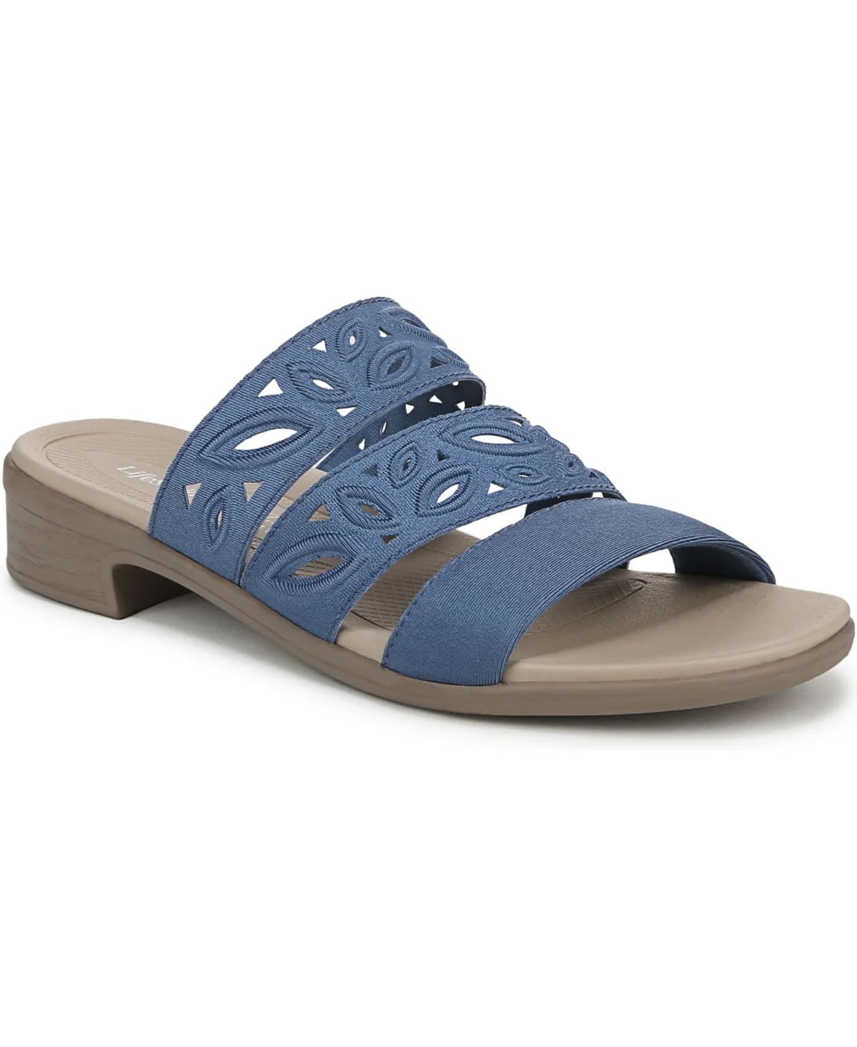 Poppy Washable Block Heel Slide Sandals by Lifestride