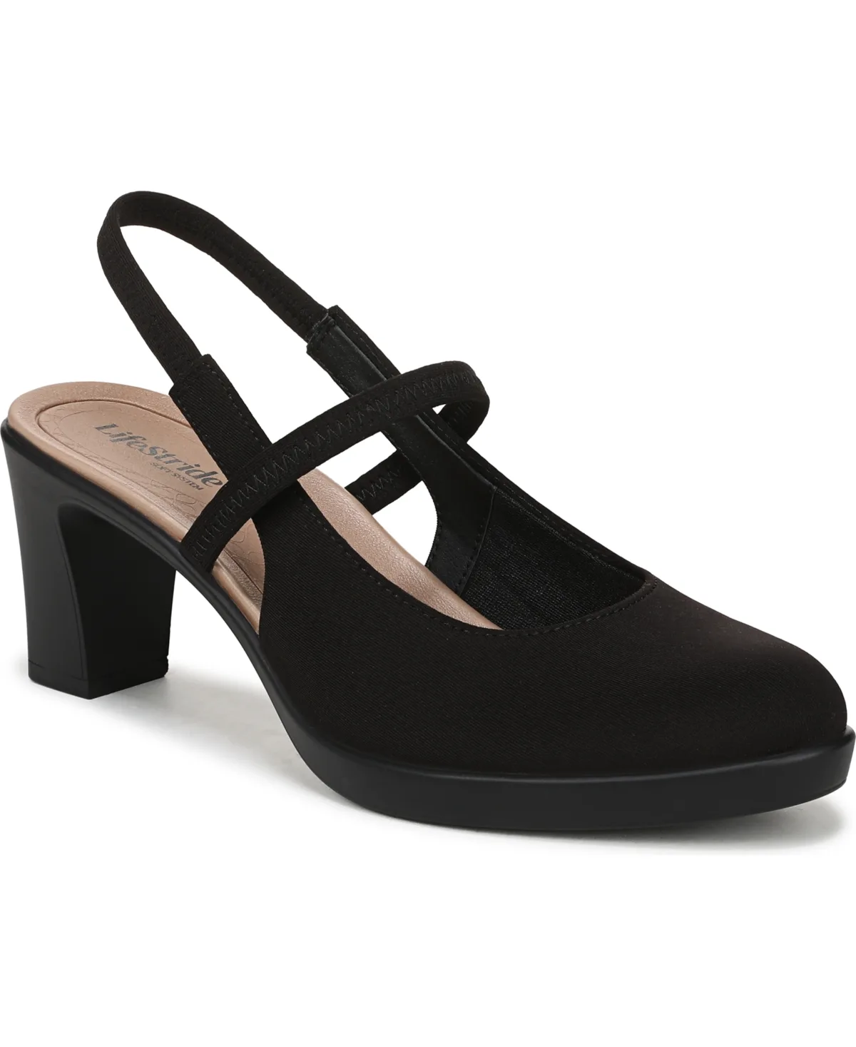 Evoke Block Heel Slingback Pumps by Lifestride