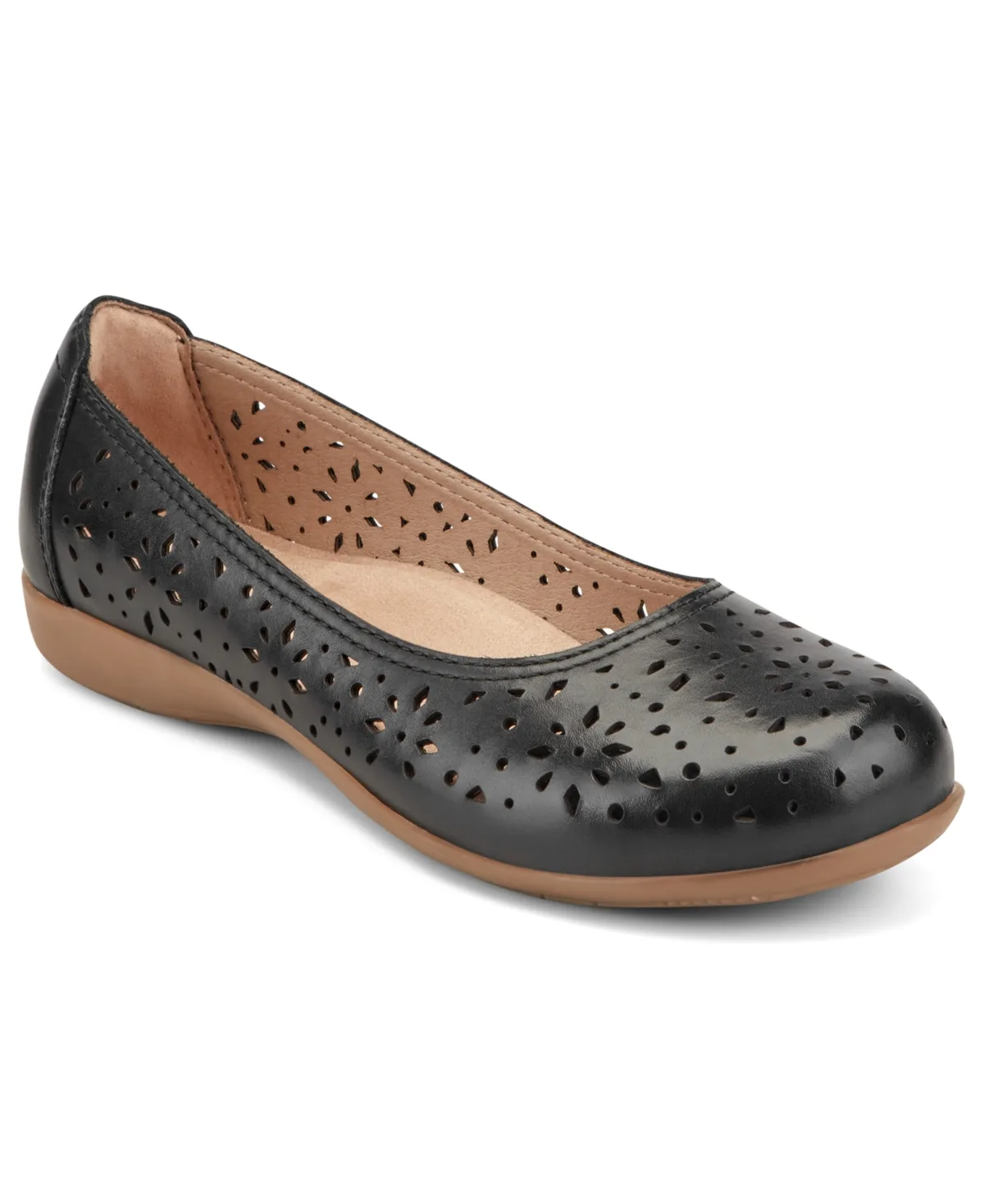 Bentlee Cutout Leather Slip-On Ballet Flats by Earth
