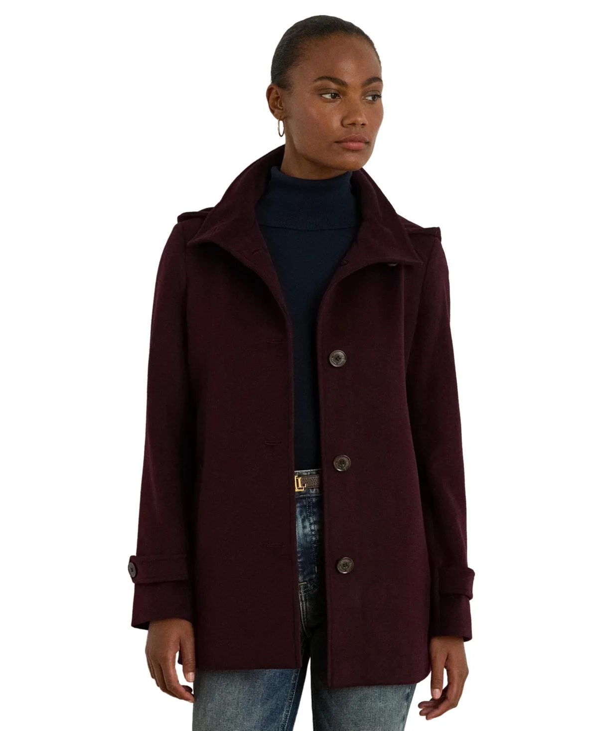 Icon Hooded A-Line Coat