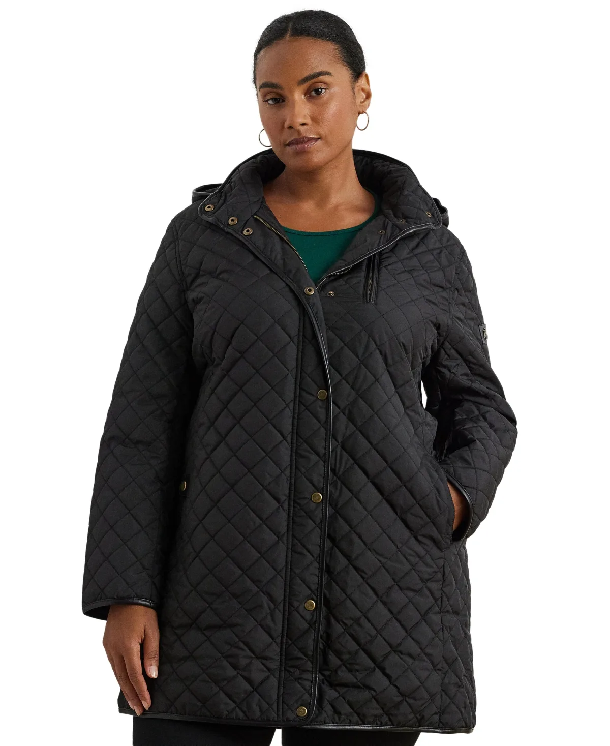 Hooded Quilted Coat by Lauren Ralph Lauren