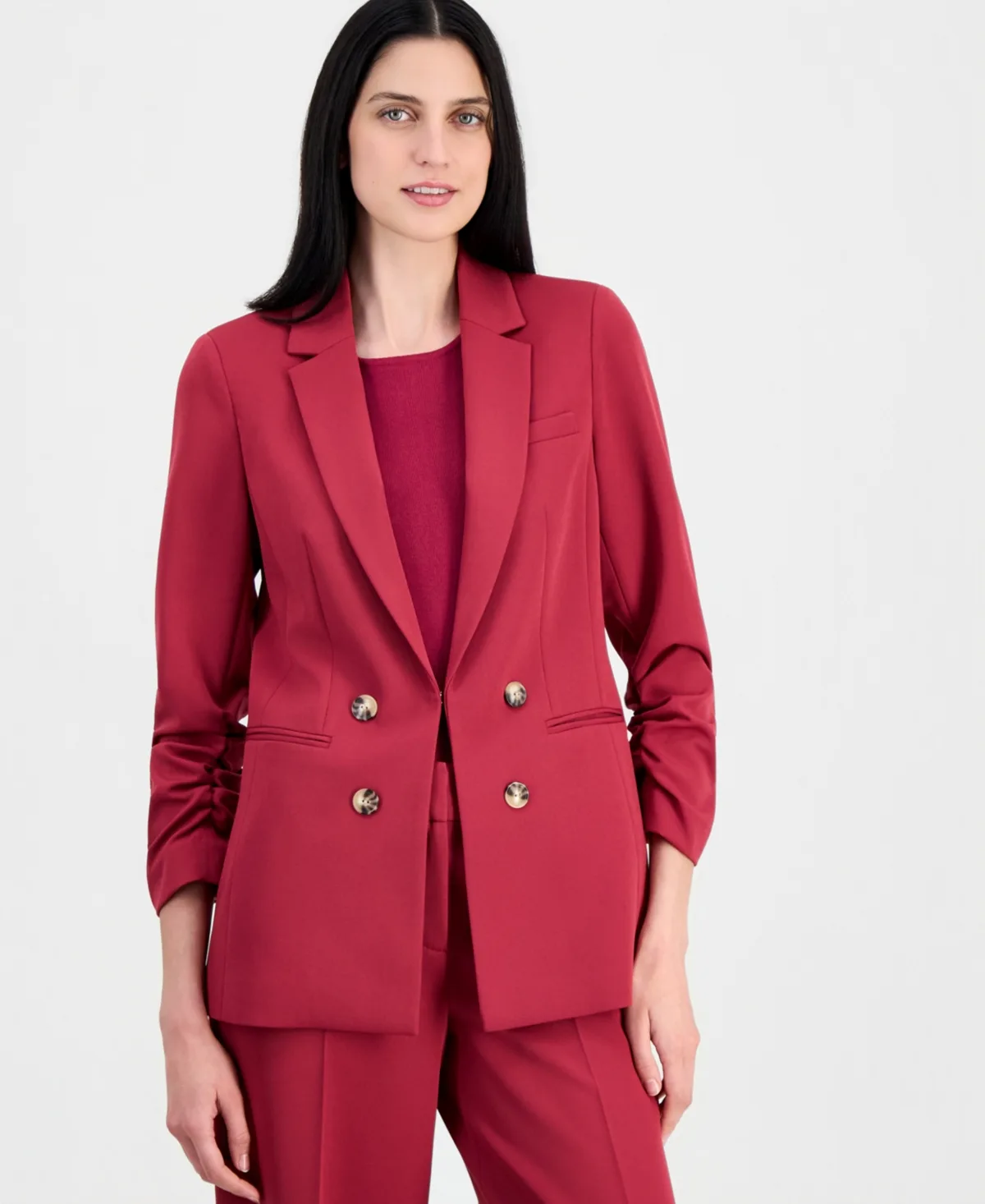 Faux Double-Breasted Blazer by Tahari Asl