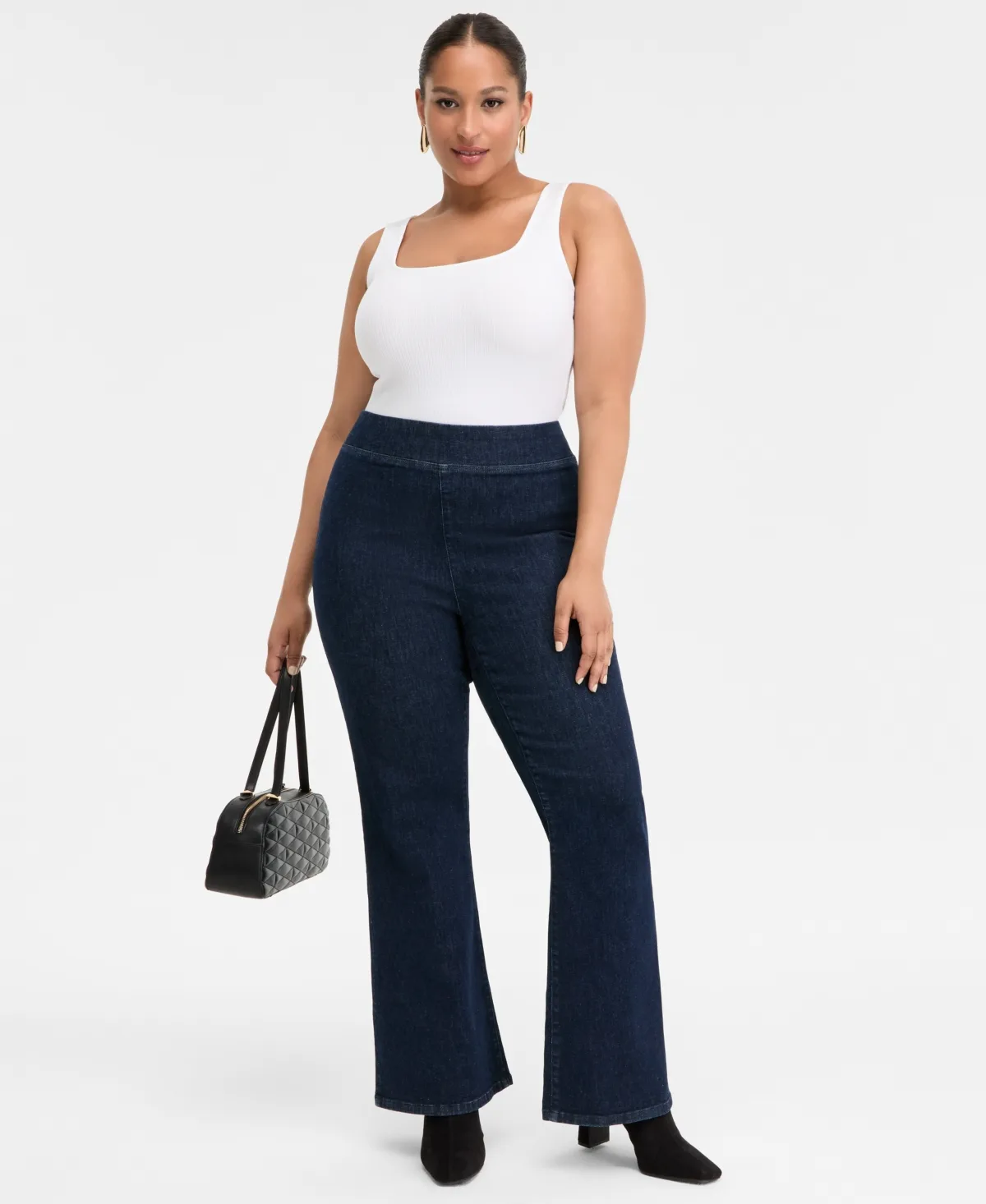 High-Rise Pull-On Flared Jeans by I.n.c. International Concepts