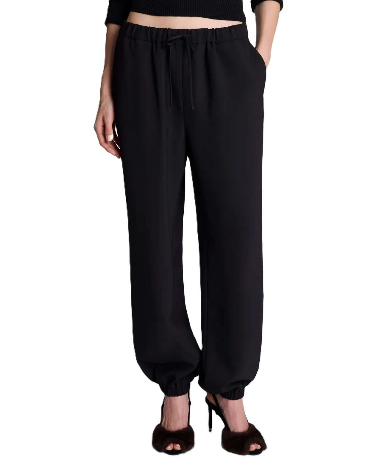 Vision Twill Drawstring Jogger Pants by Kenneth Cole