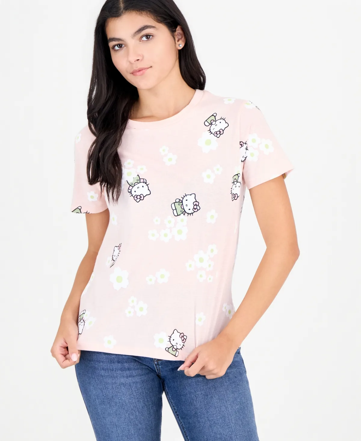 Hello Kitty Crewneck T-Shirt by Love Tribe