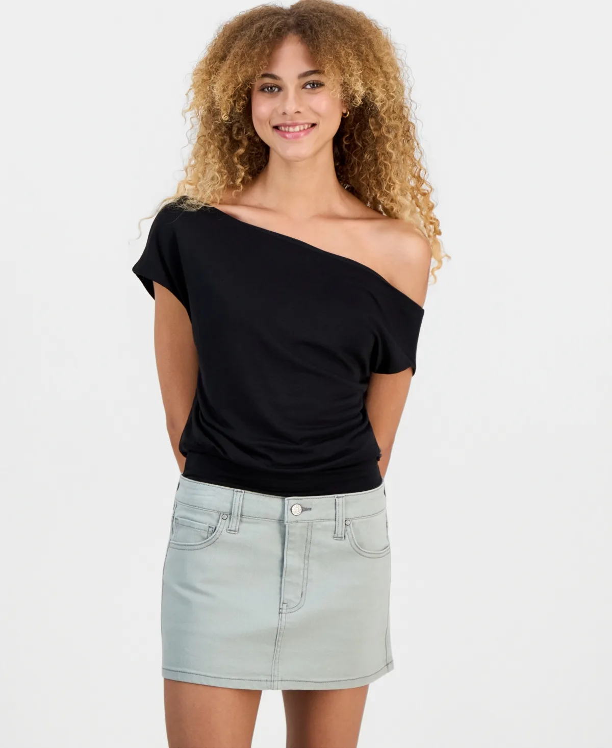 Off-The-Shoulder Dolman-Sleeve Top by Madden Girl
