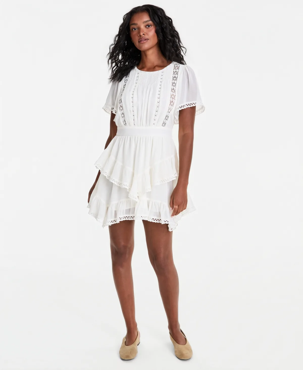Ruffle-Tiered Short-Sleeve Mini Dress by And Now This