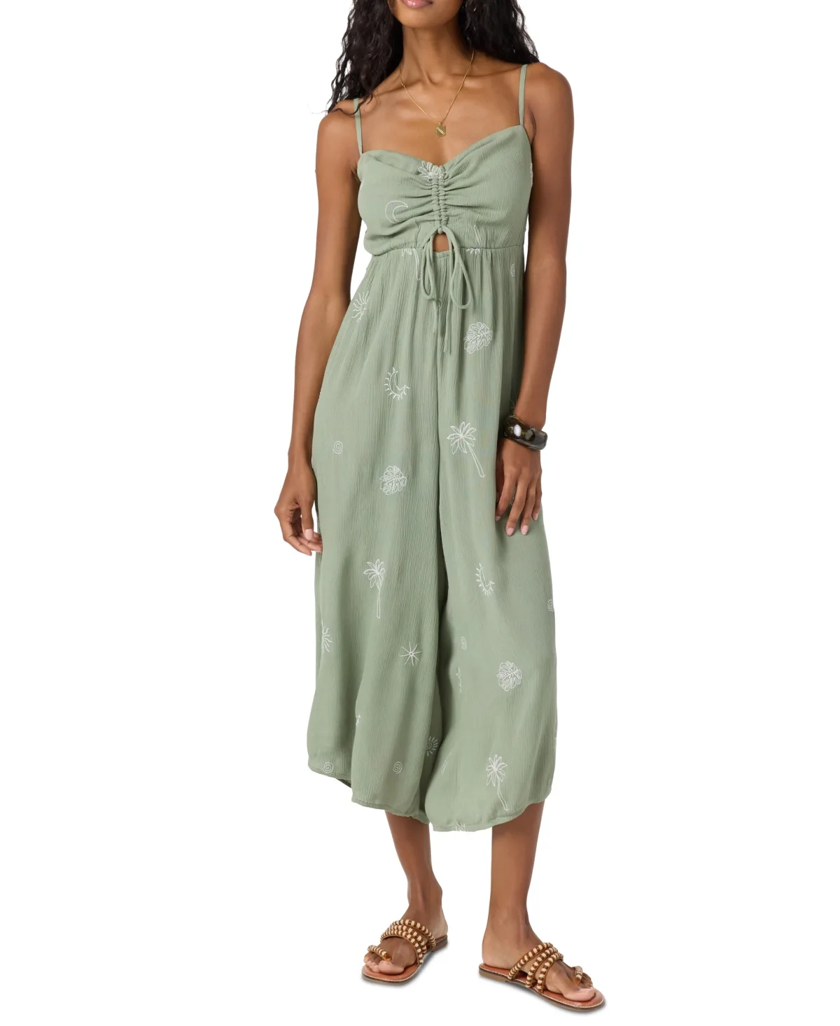 Keiko Embroidered Side-Slit Jumpsuit by O'neill