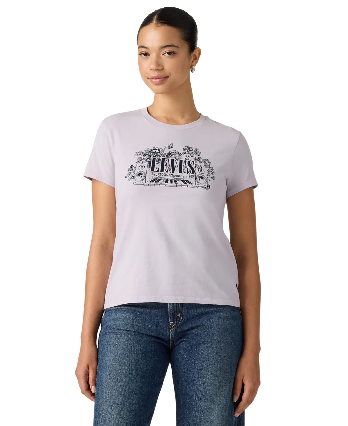 Perfect Graphic Logo Cotton T-Shirt by Levi's