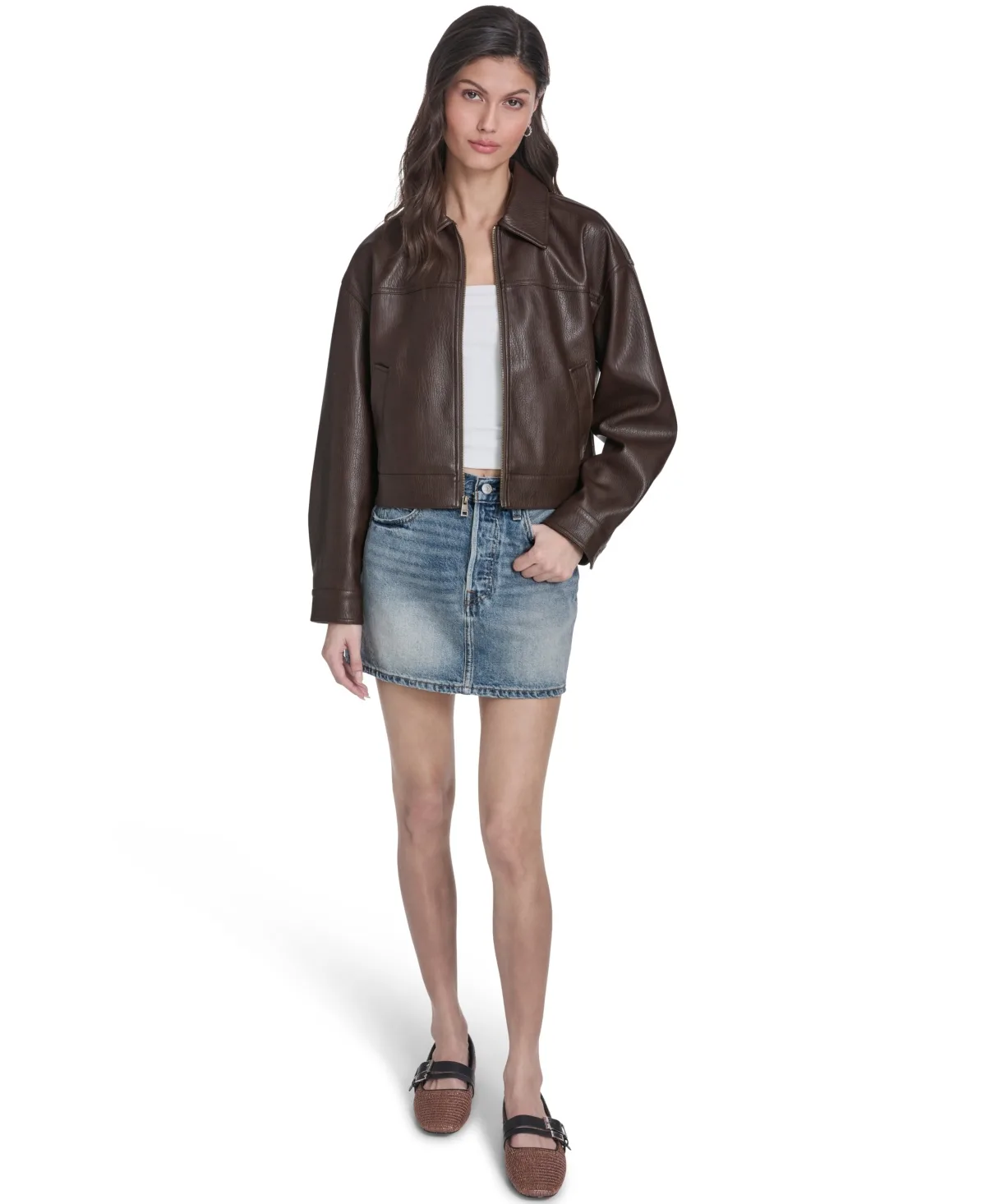 Laydown Collar Zip-Front Jacket by Levi's