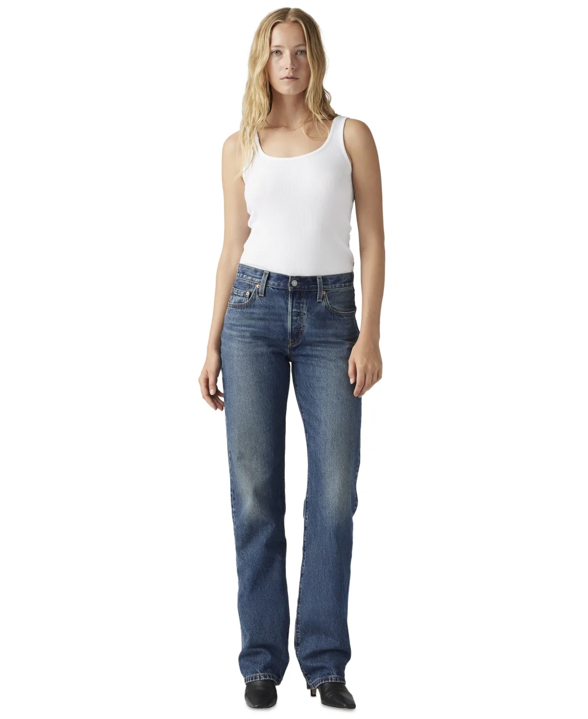 501 90's Mid-Rise Straight-Fit Jeans by Levi's