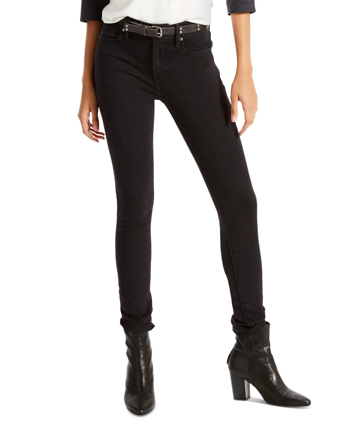 High-Rise Stretch Skinny Jeans