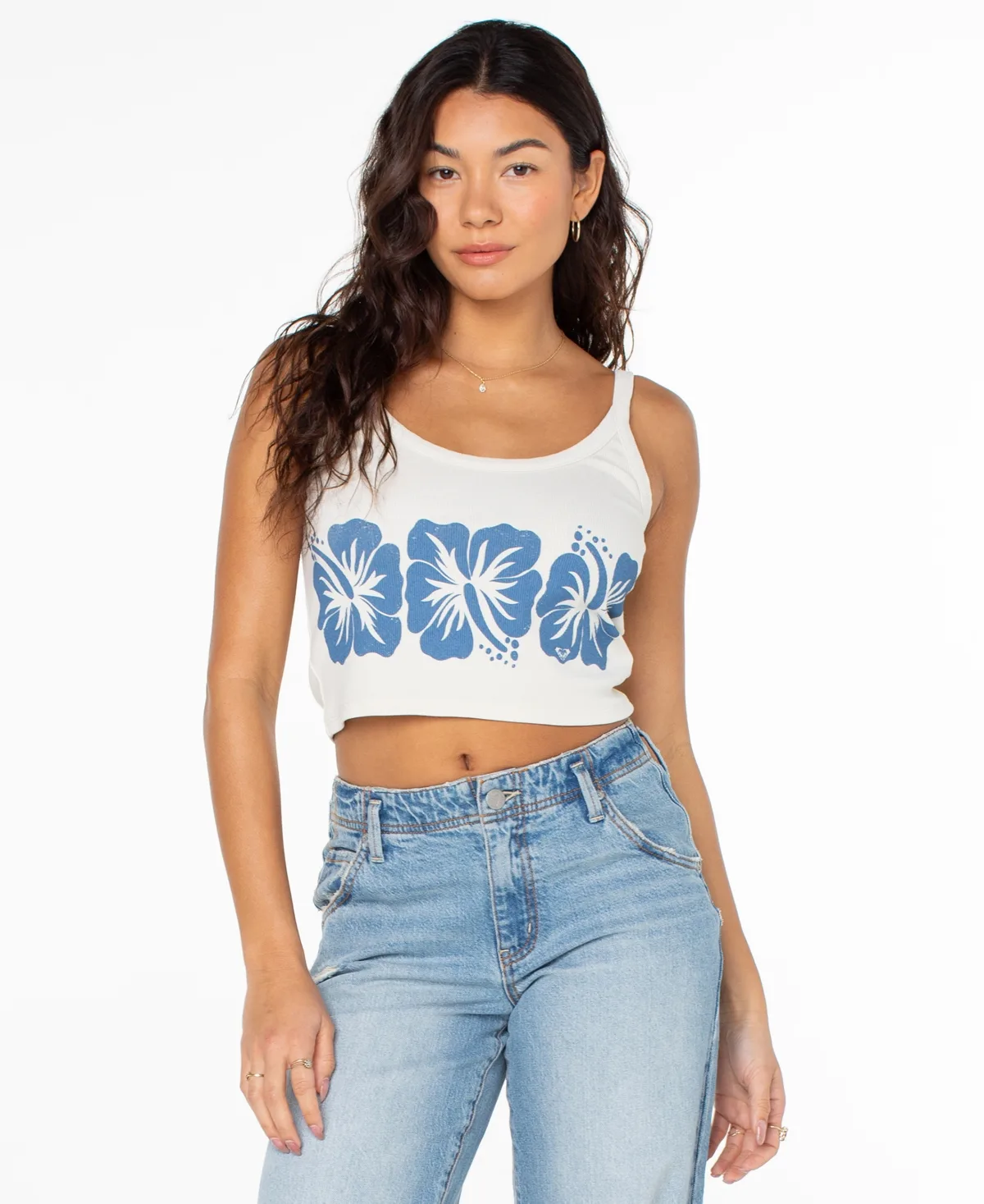 Flower Block Wanderer Tank Top by Roxy