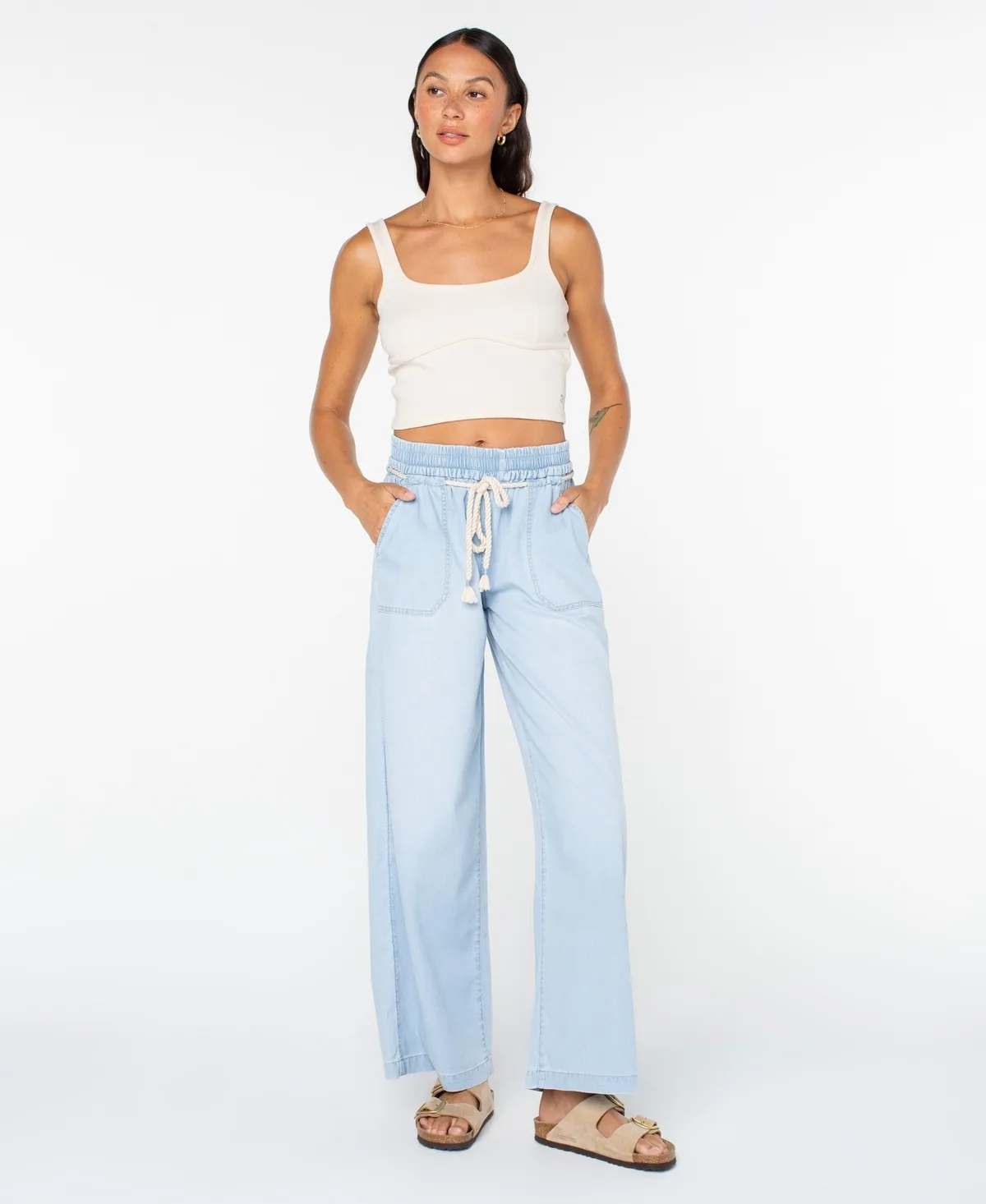 Paddle-On Drawstring Pants by Roxy