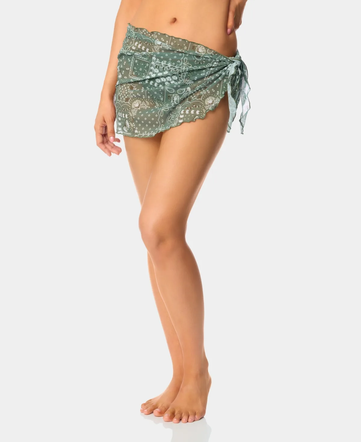 Bandana Print Swim Cover Up Sarong