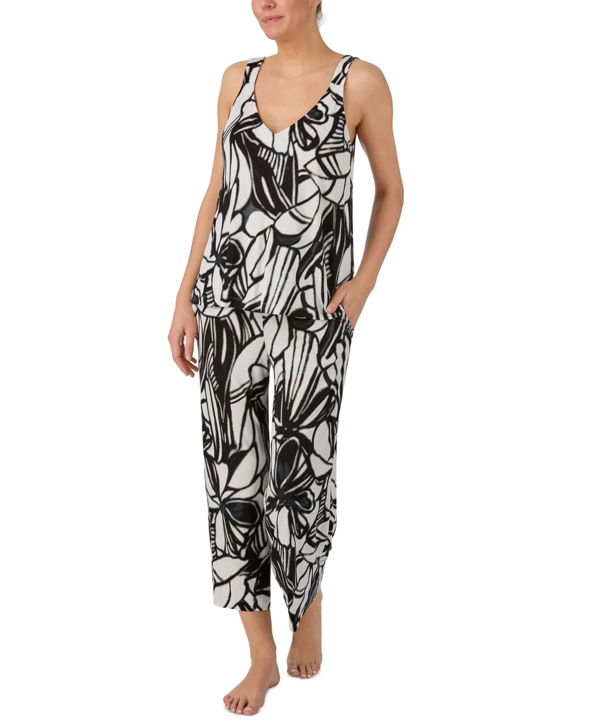 Sleeveless Tank Top and Crop Pants, 2-Piece Set by Dkny