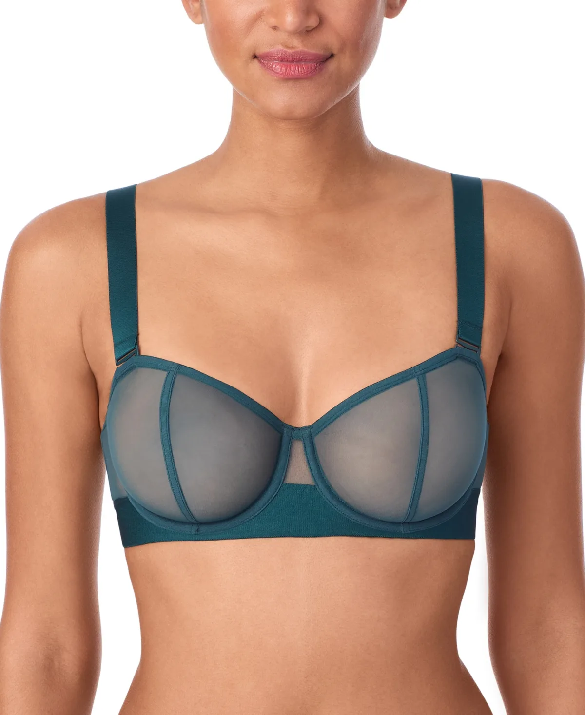 Sheers Strapless Mesh Bra by Dkny